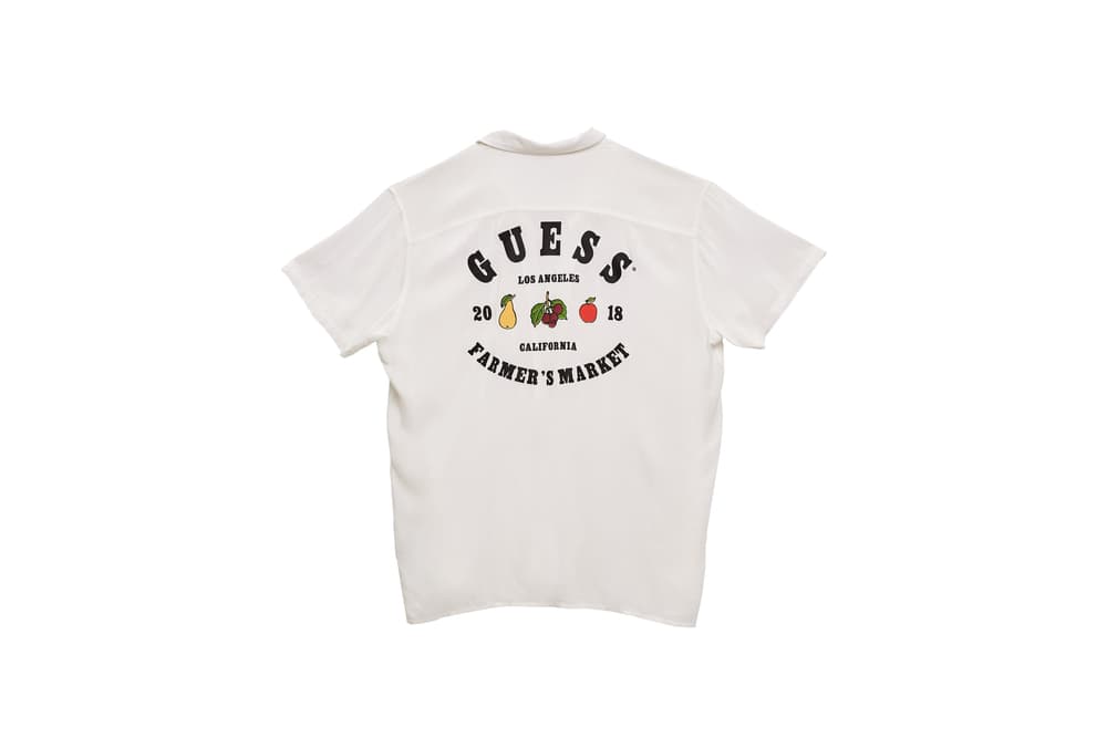 GUESS Jeans USA "Farmers Market" Collection Sean Wotherspoon Vegan Dye Streetwear Fashion Dungarees Overalls T-Shirt Hoodie