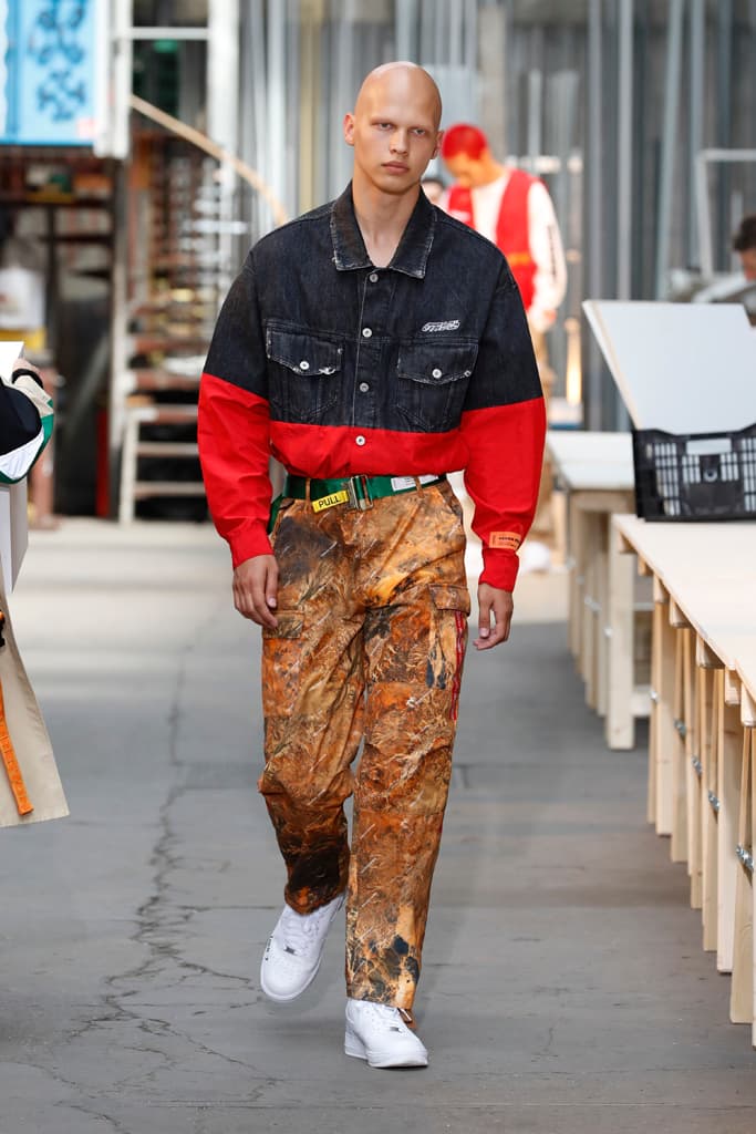 Heron Preston Paris Fashion Week Men's SS19 Runway Spring Summer PFW Show Streetwear Workwear Utility