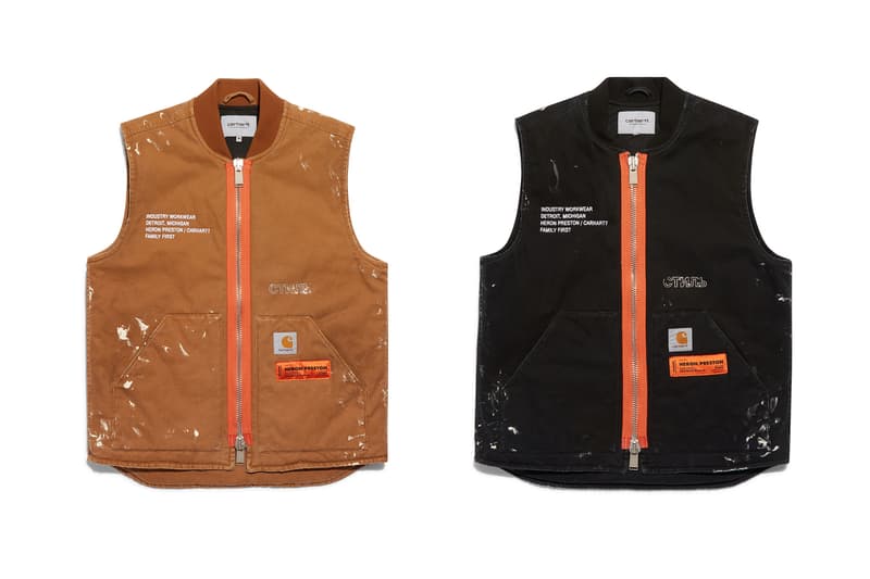 Heron Preston Carhartt WIP Vest Black Tan