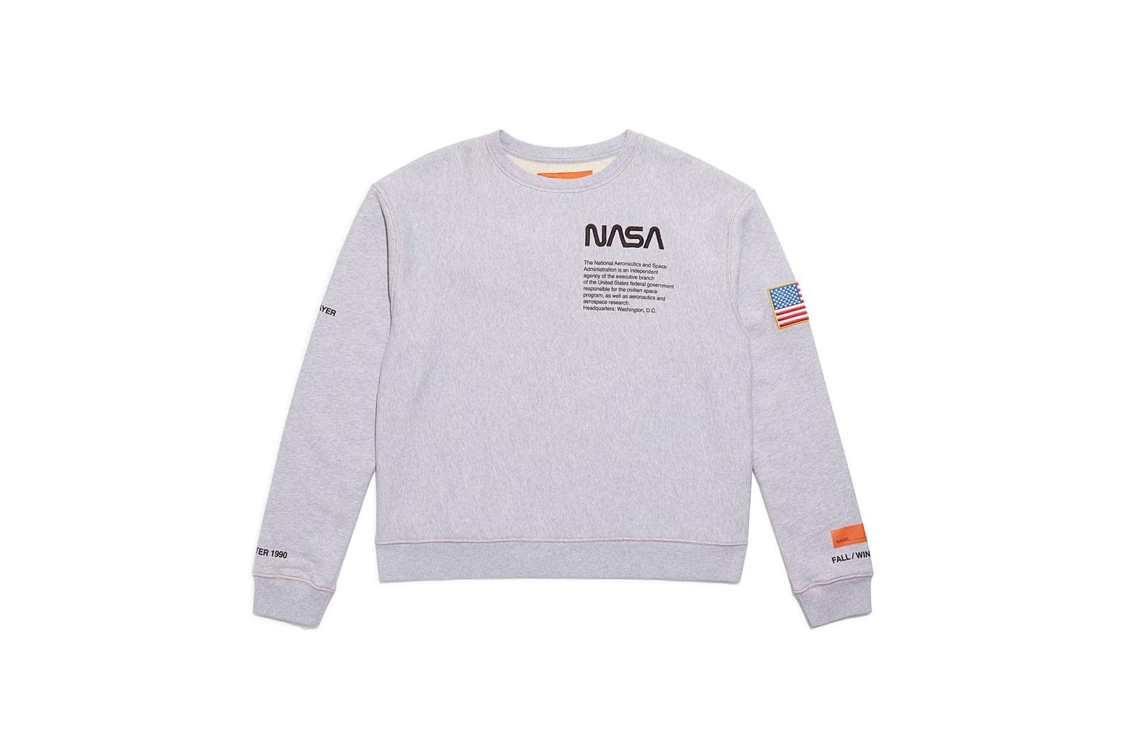 Heron Preston NASA Sweater Gray