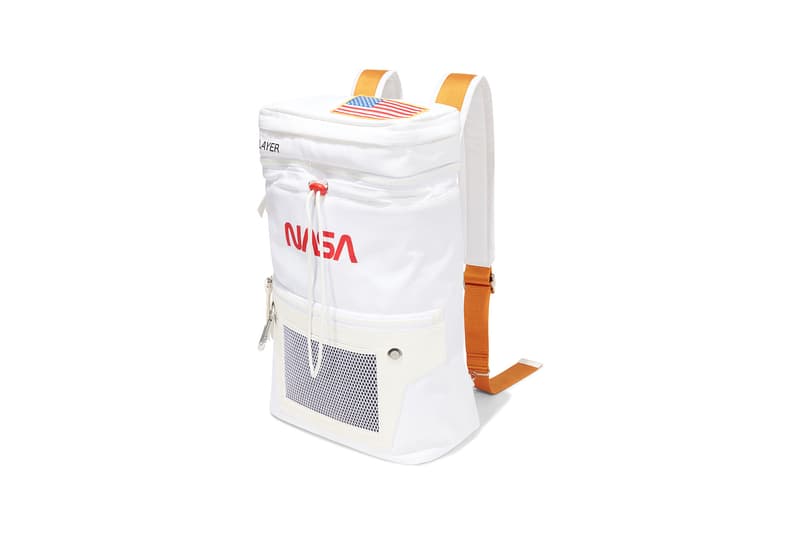 Heron Preston NASA Backpack White Orange