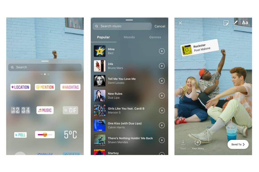 Instagram Music Sticker Features