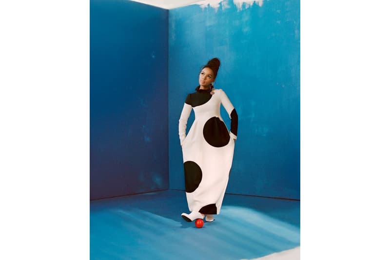 Janelle Monae Allure Magazine July 2018 Issue Valentino Dress Solace London Shoes White Black Red