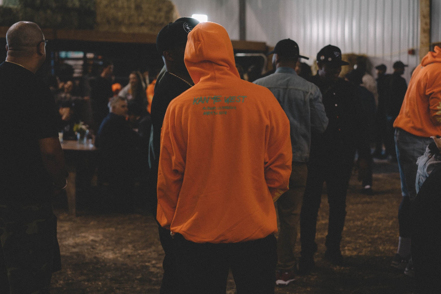 Kanye West ye Album Listening Party Wyoming Merch Hoodie Orange