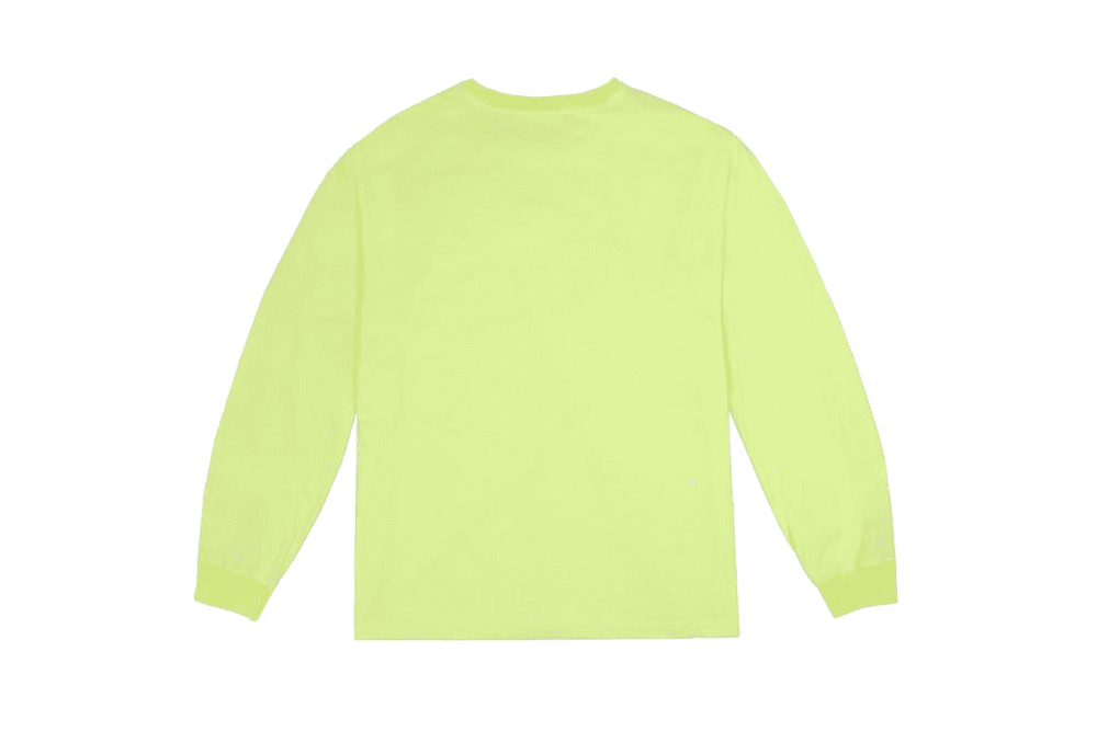 Kanye West Neon YEEZY Calabasas Just Dropped Longsleeve Neon Yellow Orange Sweater Yeezy Supply