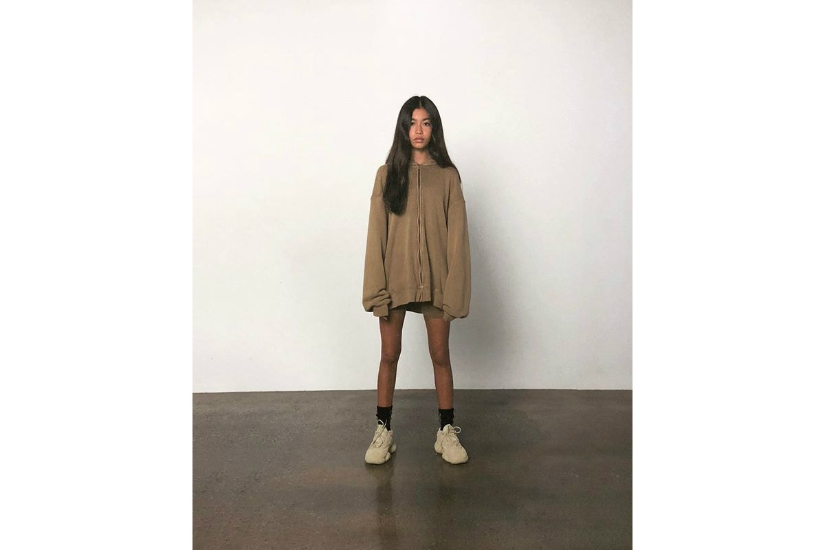 Kanye West Releases SUPERMOON Instagram Ad Campaign Sweatshirt YEEZY 500 Super Moon Yellow