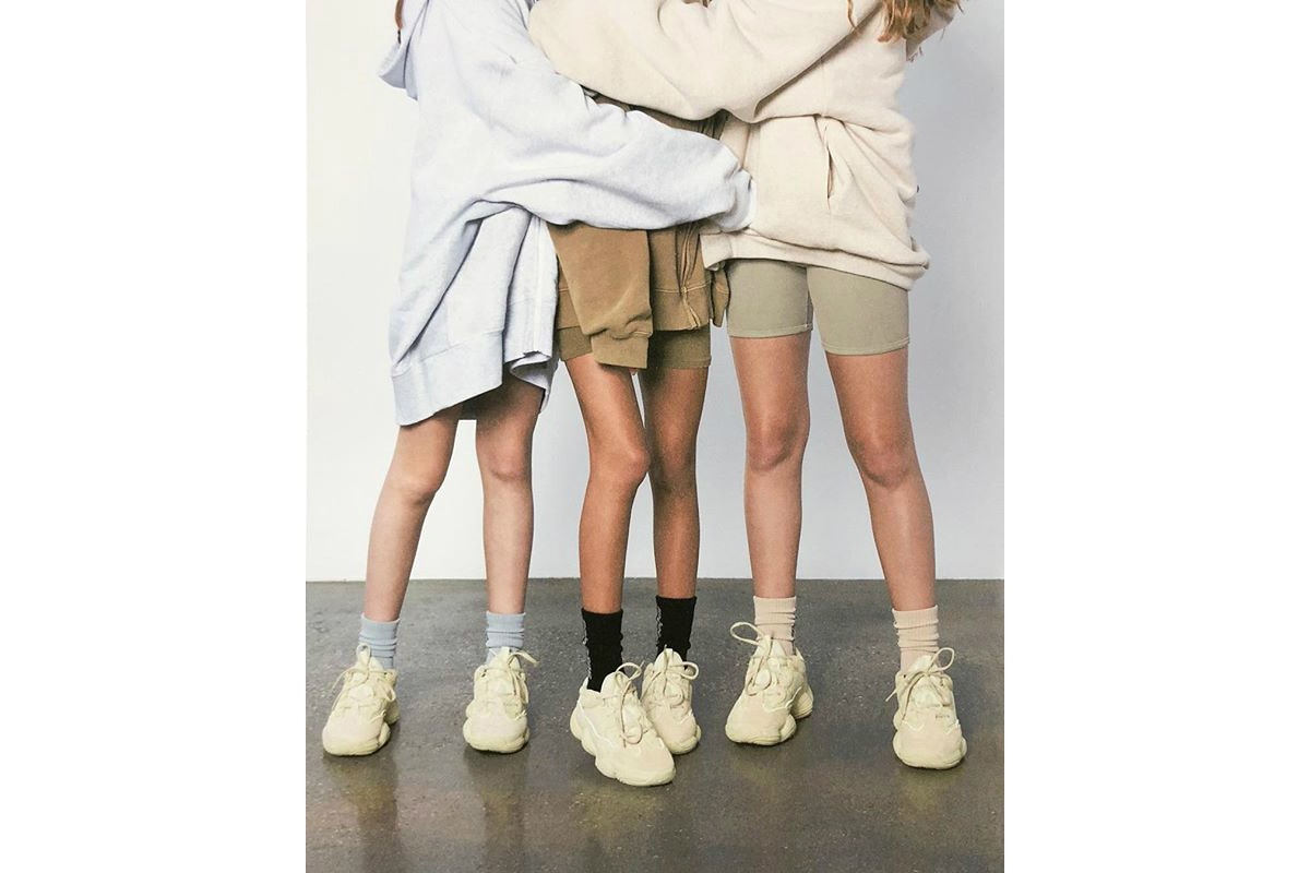 Kanye West Releases SUPERMOON Instagram Ad Campaign Shorts Sweaters YEEZY 500 Super Moon Yellow