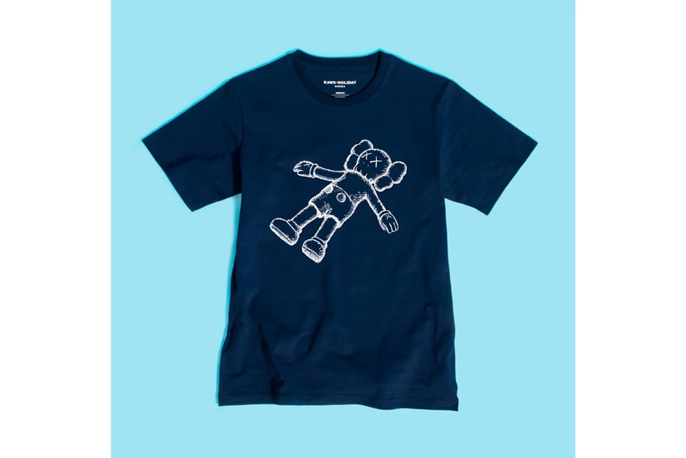 KAWS:HOLIDAY Seoul Seokchon Lake Korea T-shirt Navy