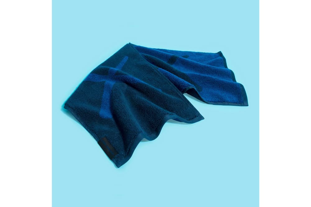 KAWS:HOLIDAY Seoul Seokchon Lake Korea Figurine Towel Navy