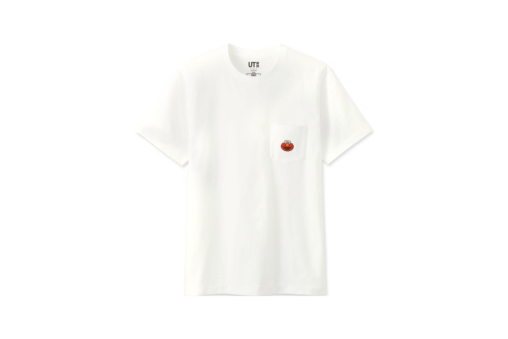 KAWS x Uniqlo UT Sesame Street Collection T-shirt Elmo White
