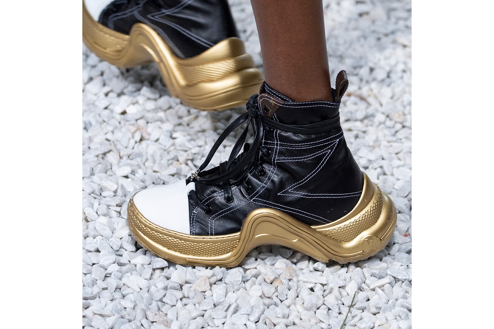 Louis Vuitton Archlight High-Top Leather Monogram Sneakers Cruise 2019