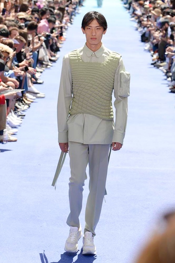 Virgil Abloh Louis Vuitton Paris Fashion Week Men's 2019 Quilted Padded Vest