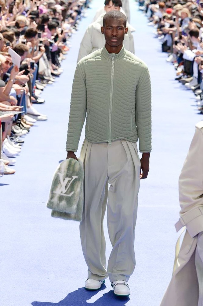 Virgil Abloh Louis Vuitton Paris Fashion Week Men's 2019 Furry Scarf