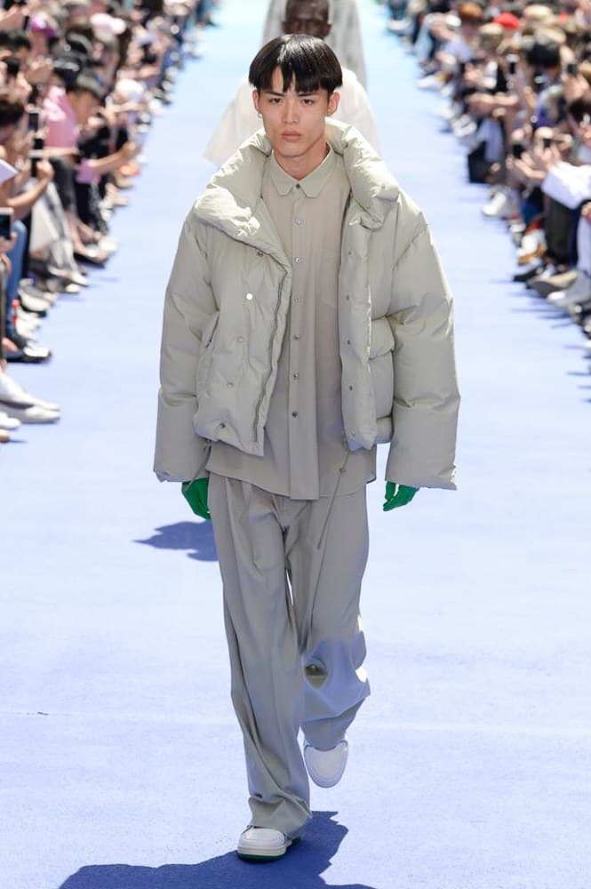 Virgil Abloh Louis Vuitton Paris Fashion Week Men's 2019 Padded Bomber Jacket