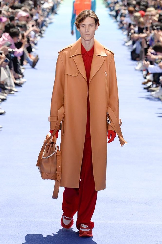 Virgil Abloh Louis Vuitton Paris Fashion Week Men's 2019 Brown Trench Coat