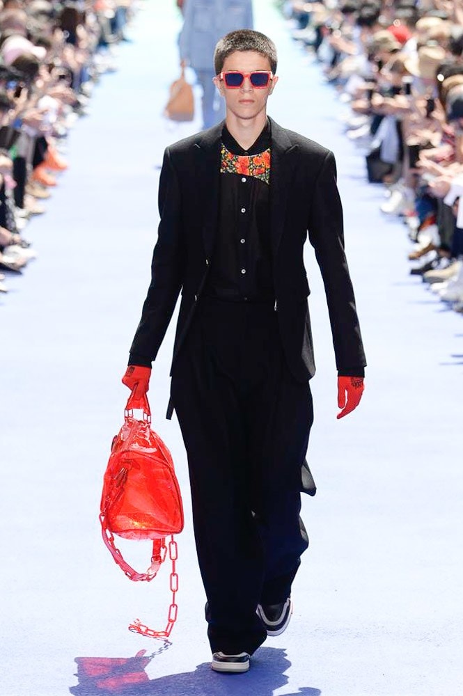 Virgil Abloh Louis Vuitton Paris Fashion Week Men's 2019 Transparent Red Bag