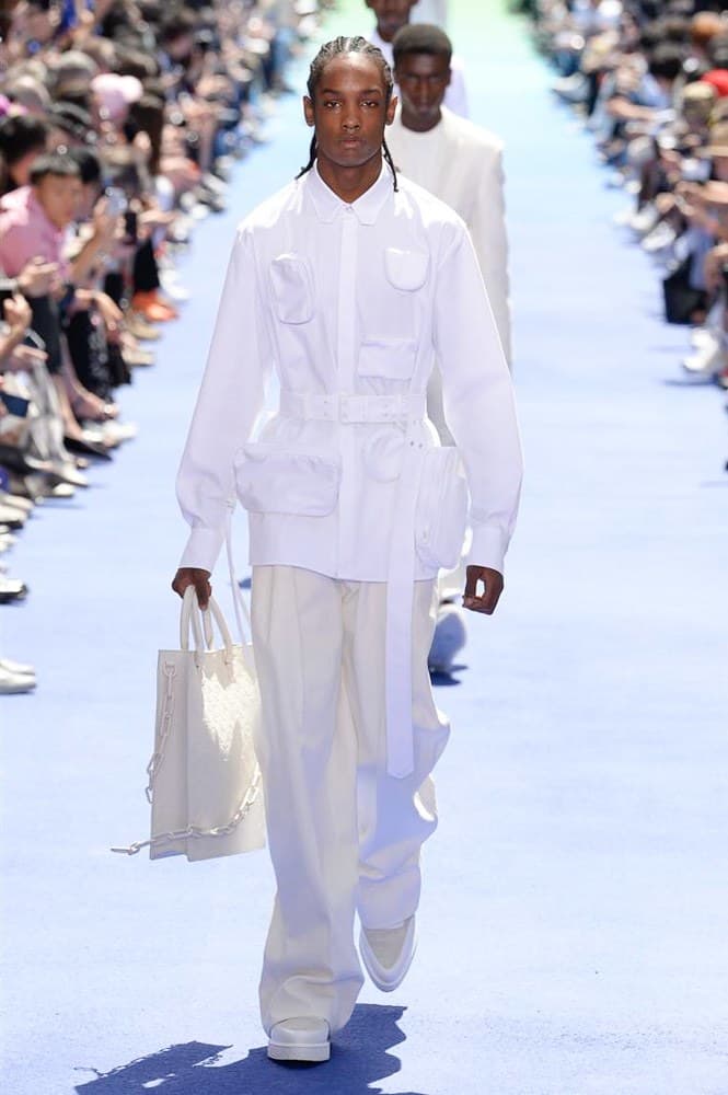 Virgil Abloh Louis Vuitton Paris Fashion Week Men's 2019 All White Look