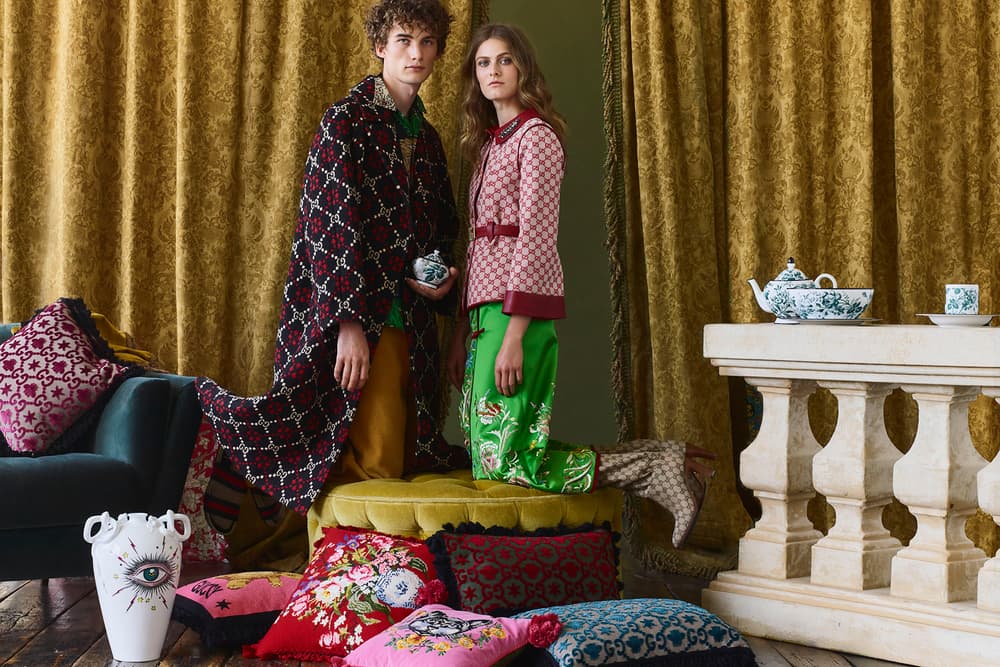 matchesfashion homeware launch gucci maison margiela calvin klein glassware cushions