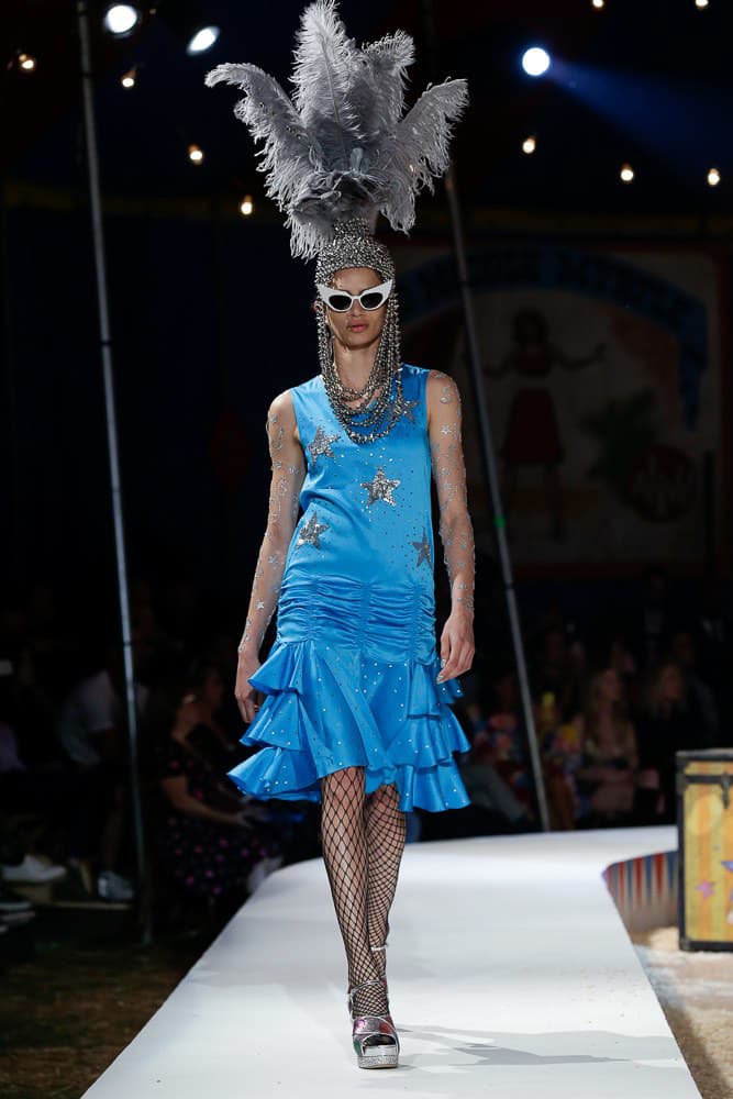 moschino jeremy scott spring 2019 collection los angeles circus violet chachki rupaul drag race queen