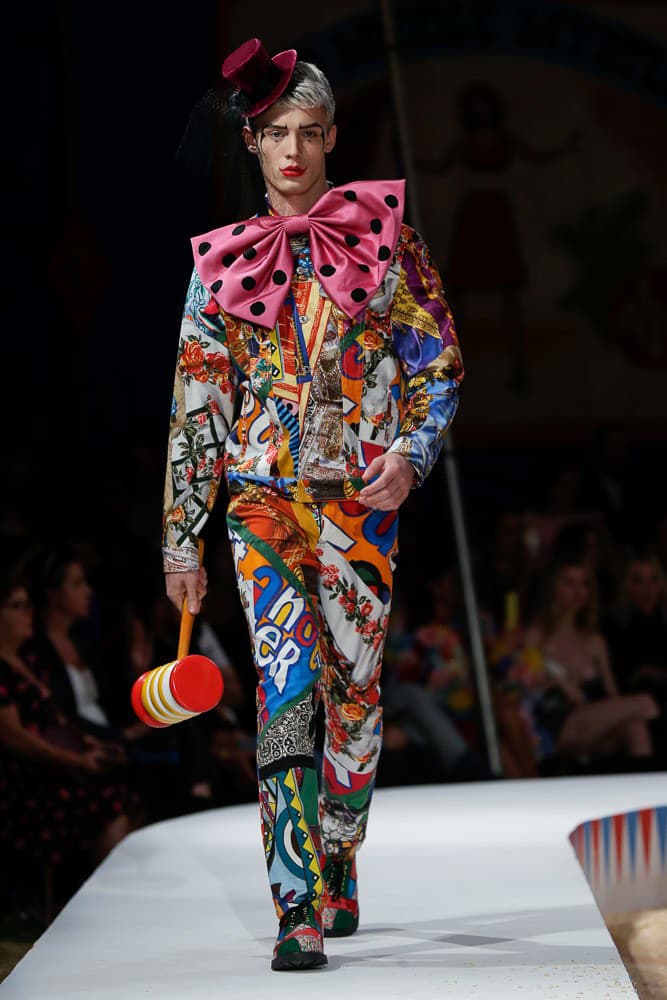 moschino jeremy scott spring 2019 collection los angeles circus violet chachki rupaul drag race queen