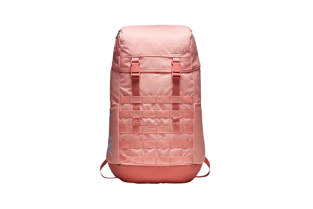 nike backpack grey and pink