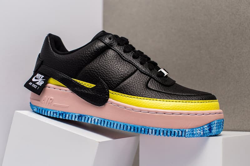 Nike Air Force 1 JESTER XX Light Bone Black Pink Blue Yellow Orange Marbled Midsole Sneaker