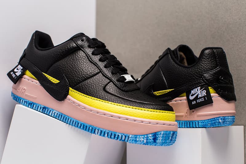 Nike Air Force 1 JESTER XX Light Bone Black Pink Blue Yellow Orange Marbled Midsole Sneaker