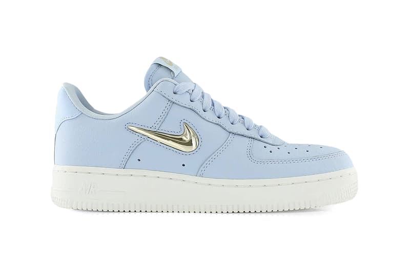 Nike Air Force 1 Premium LX Royal Tint Blue Metallic Gold Summit White