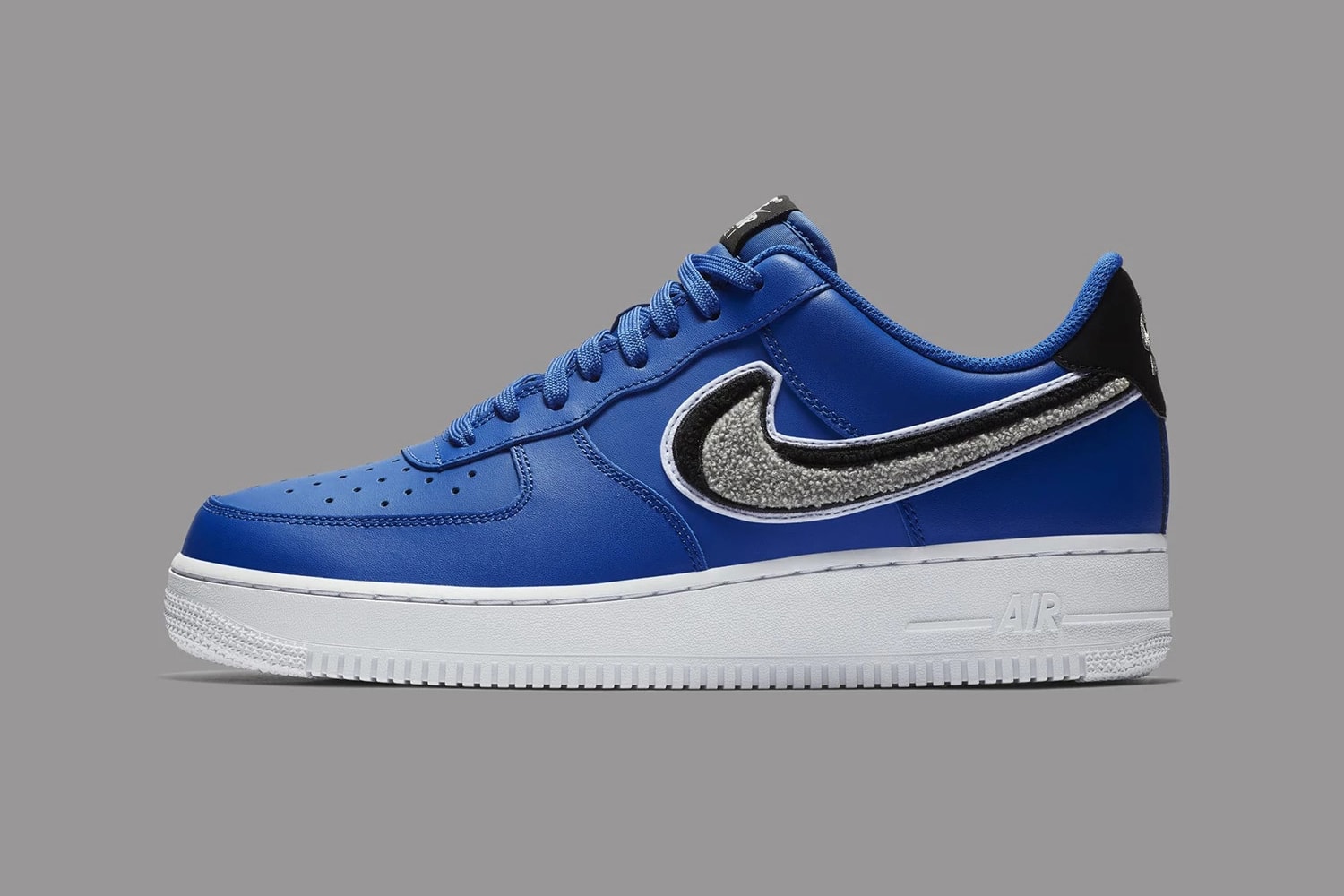Nike Air Force 1 Low 3D Chenille Swoosh Blue