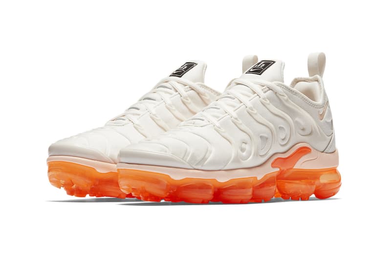 Nike Air VaporMax Plus White/Orange Women's Only Summer 2018 Sneakers