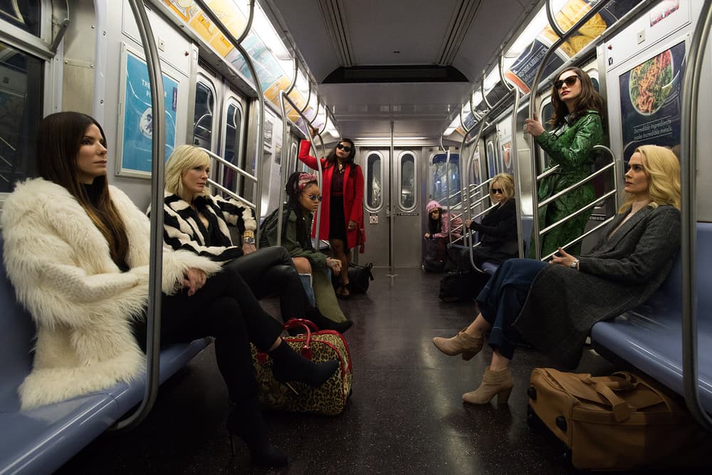 Ocean's 8 Movie Poster Sandra Bullock Cate Blanchett Rihanna Anne Hathaway Mindy Kaling Awkwafina helena bonham carter Sarah Paulson Female Cast