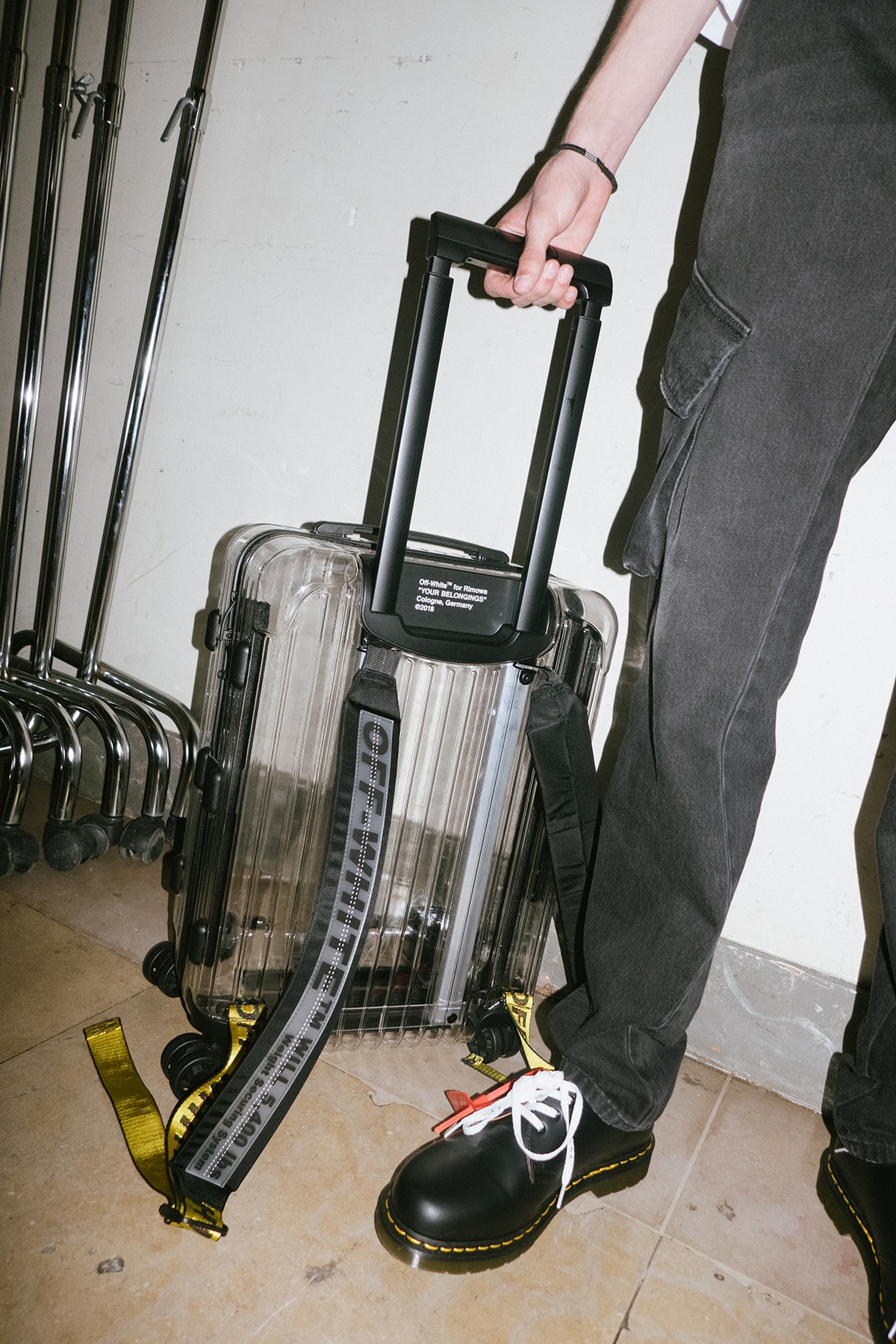 Off-White Virgil Abloh Rimowa Transparent Suitcase Luggage Collaboration