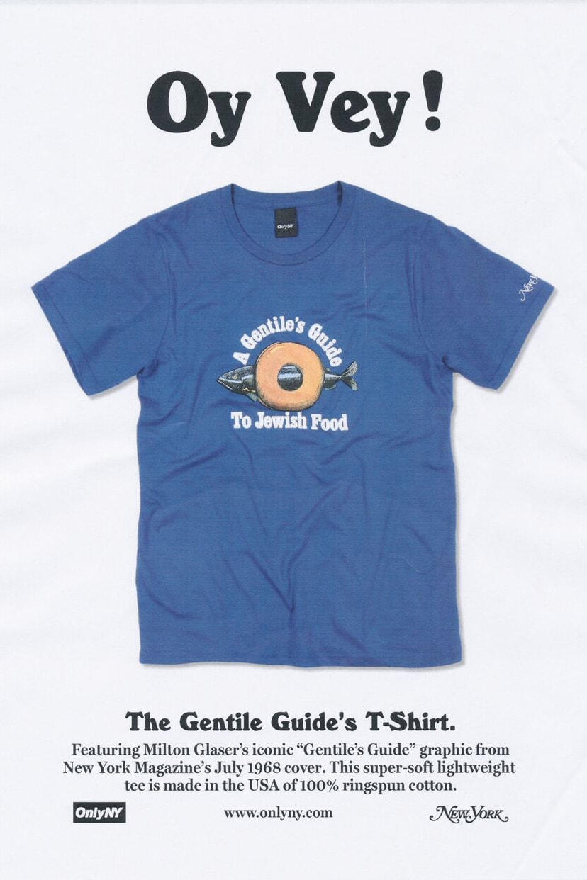 ONLY NY x New York Magazine Collaboration Gentile's T-shirt Royal