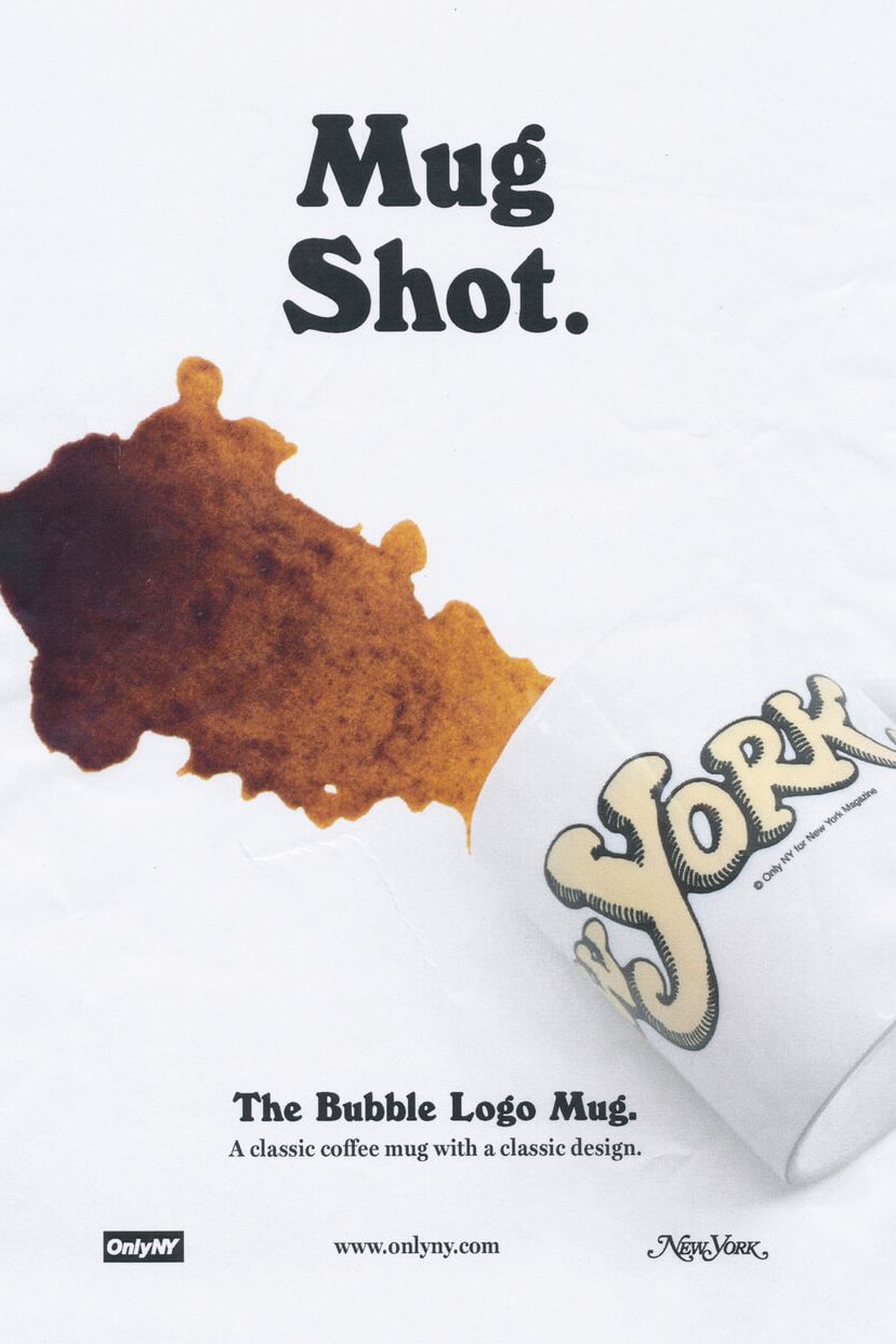 ONLY NY x New York Magazine Collaboration Bubble Logo Mug White