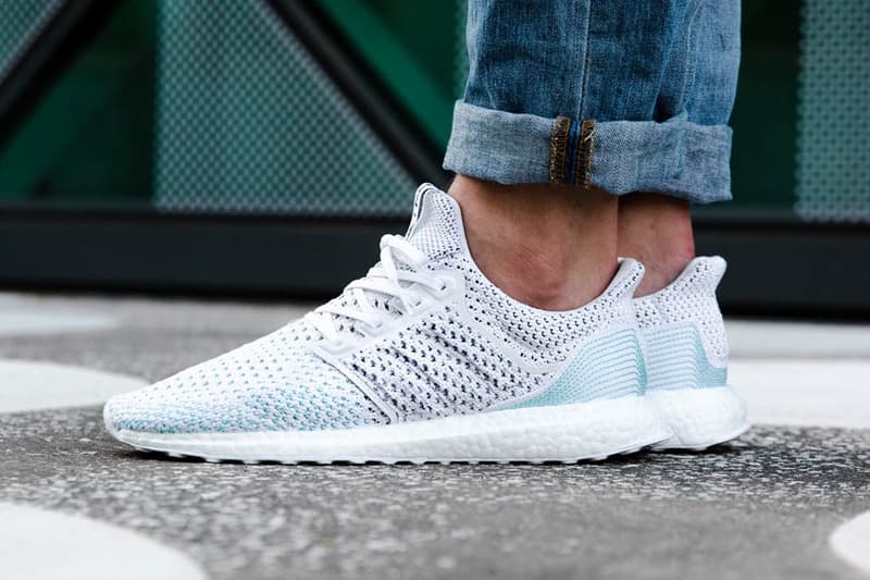 Parley adidas Originals UltraBOOST Blue White On Foot