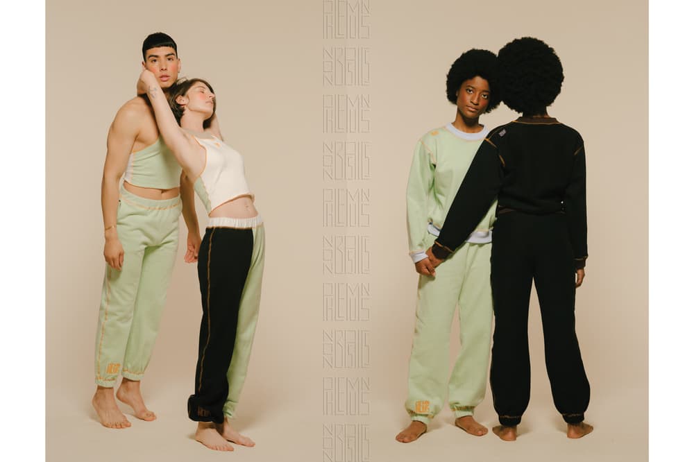 PHLEMUNS Nonbasics Lookbook Sweatpants Tanks Sweatshirts Green White Black