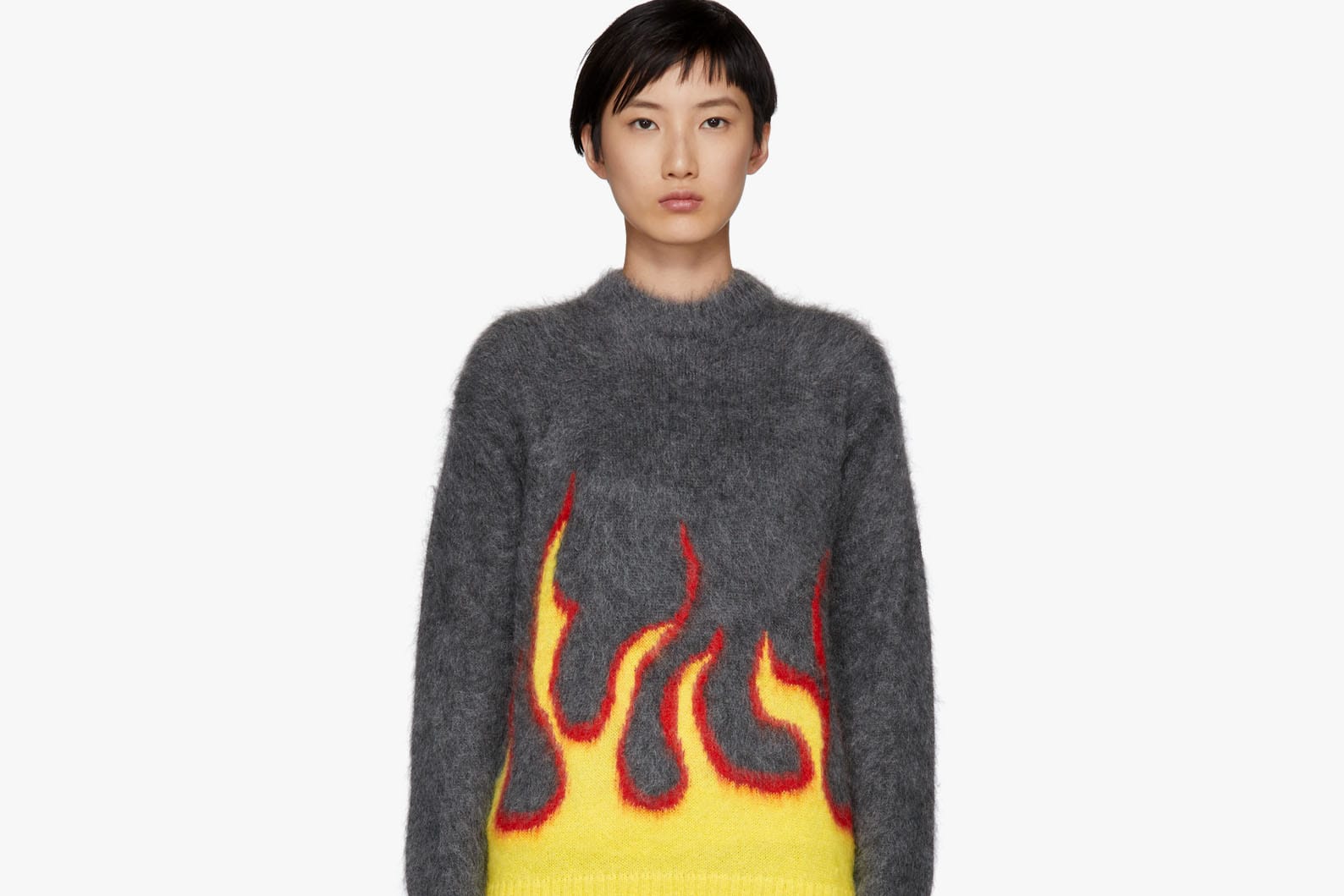 prada flame sweater