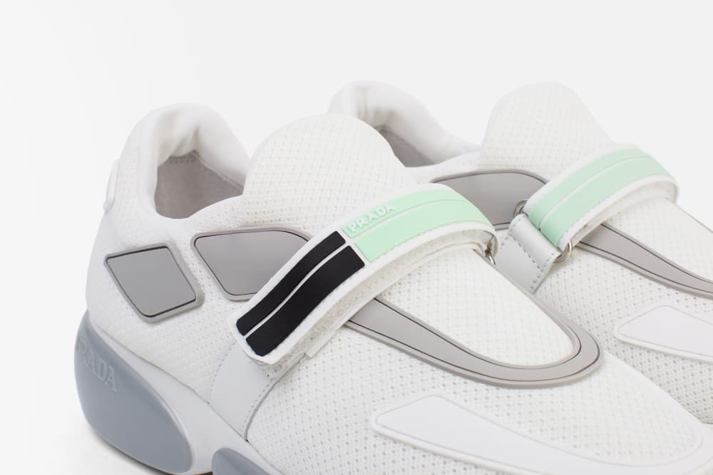 Shop Prada Cloudbust Sneakers in White Chunky Retro Shoe Footwear
