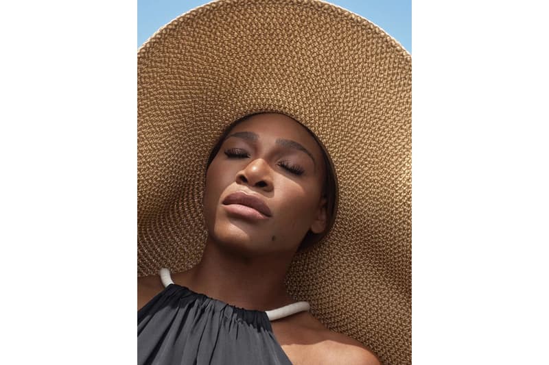 Serena Williams InStyle Magazine August 2018 Badass Woman Issue The Row Dress Eric Javitz Hat Black Tan