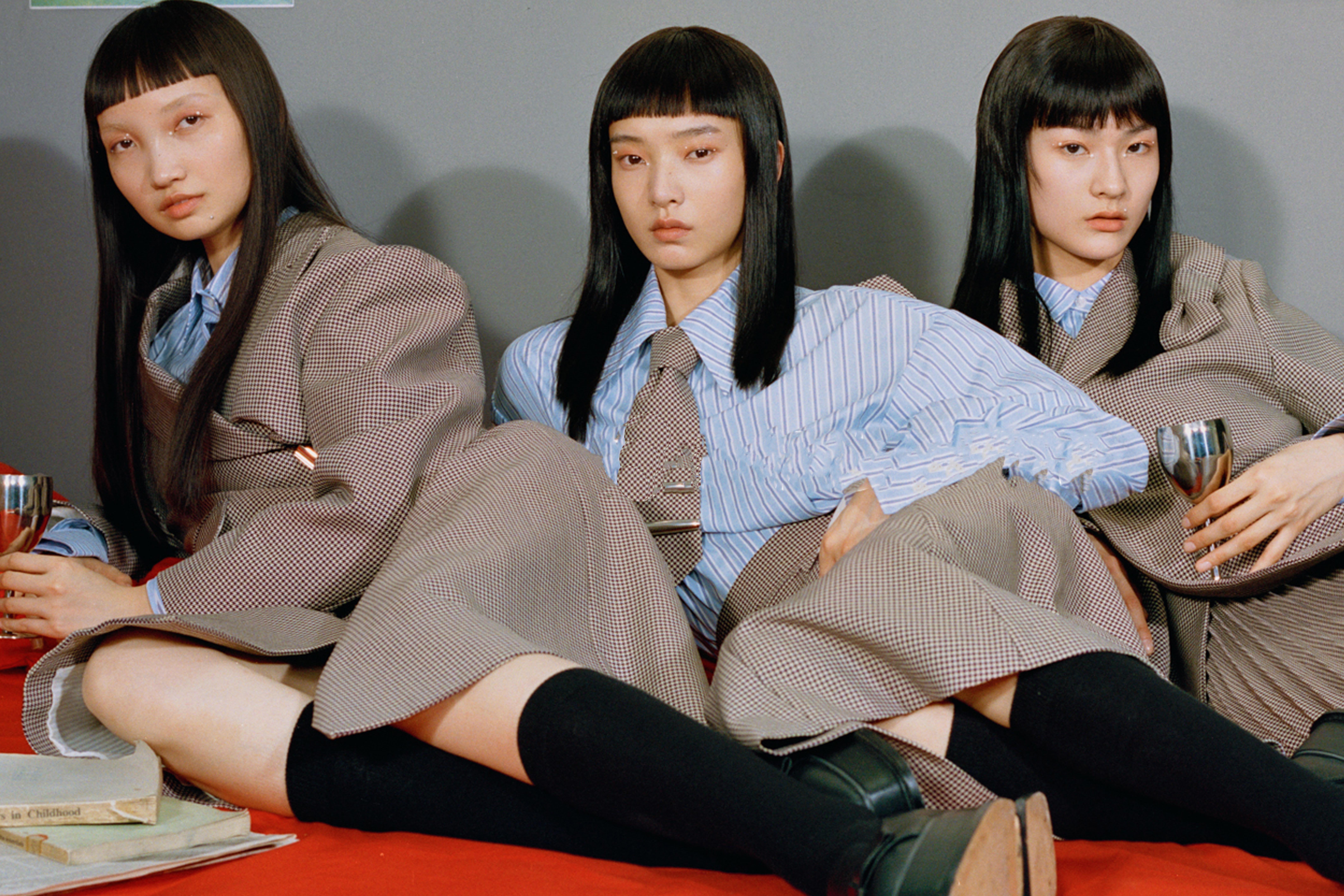 SHUSHU/TONG Fall/Winter 2018 Campaign Collection Lookbook Chinese UK School Uniforms Designer