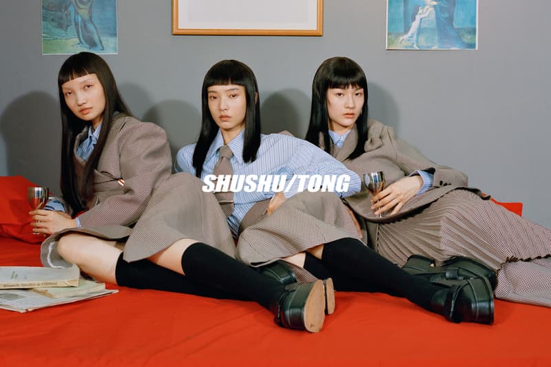 SHUSHU/TONG Fall/Winter 2018 Campaign Collection Lookbook Chinese UK School Uniforms Designer