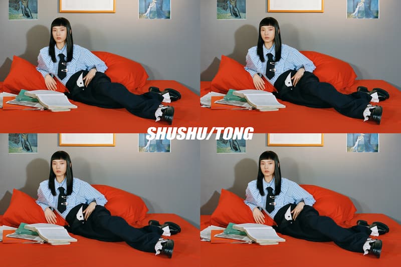 SHUSHU/TONG Fall/Winter 2018 Campaign Collection Lookbook Chinese UK School Uniforms Designer