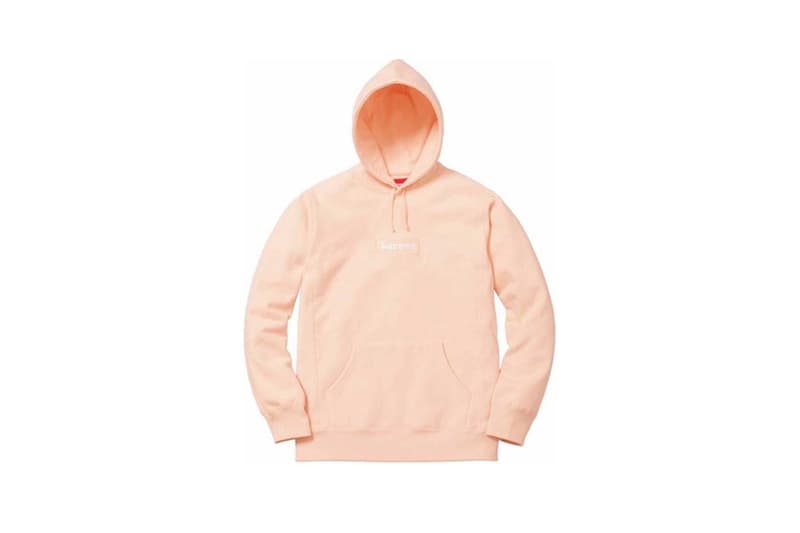 Supreme Box Logo Hoodie Peach