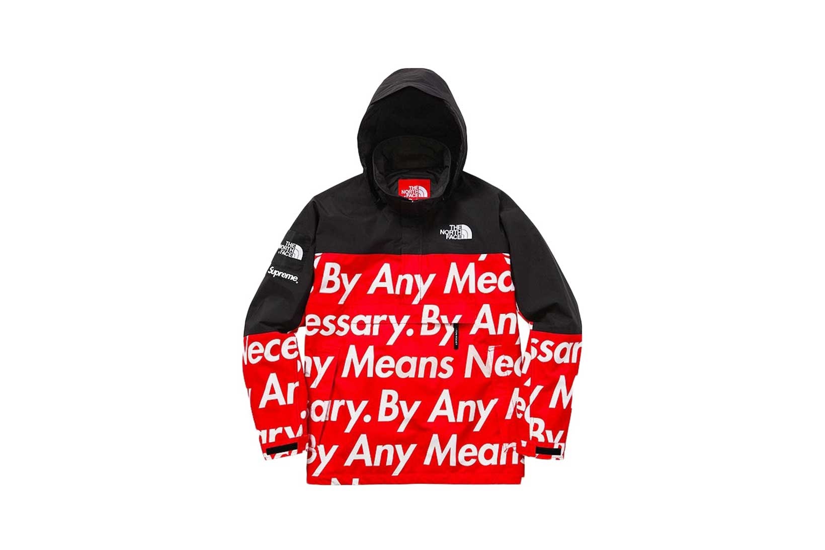 Supreme By Any Means Necessary Jacket Red Black