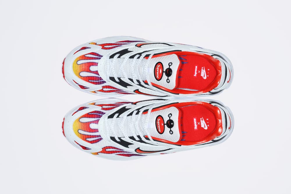 Supreme Nike Air Streak Spectrum Plus Black White Flame Sneakers