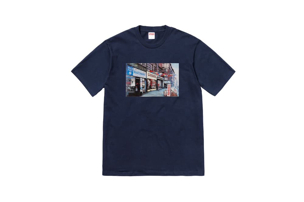 Supreme Summer 2018 T-Shirt Tees Collection Storefront Navy