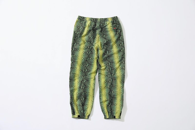 Supreme x The North Face Green Snakeskin Print Pants