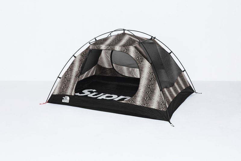 Supreme x The North Face Grey Snakeskin Print Tent