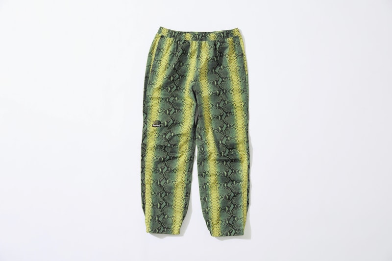 Supreme x The North Face Green Snakeskin Print Pants