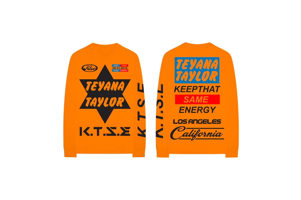 Teyana Taylor Keep That Same Energy Album Merch T-Shirt Orange